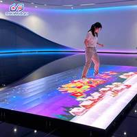 Système de jeu interactif LED en métal pour sols, équipement de fitness sportif pour parcs d'attractions commerciaux intérieurs et locations d'événements