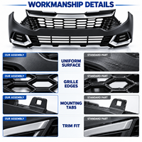 Kit de pare-chocs avant pour Kia Sportage 2023-2024 avec calandre et feux antibrouillard, qualité d'origine 86511DW000 86350DW020, ensemble de couvre-pare-chocs