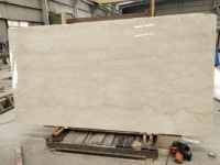 Dalles de marbre Botticino Classic, marbre beige naturel pour murs intérieurs, sols et comptoirs