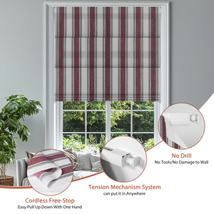 <span class=keywords><strong>Tende</strong></span> Romane Senza Foratura Personalizzate in Tessuto di Poliestere Ecologico, Senza Attrezzi, con Sistema Integrato per <span class=keywords><strong>Soggiorno</strong></span> e Hotel - Product Image 2