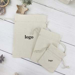 Bolsas de Algodón con Cordón y Logotipo Personalizado, Bolsas de Muselina para Guardar Regalos - Product Image 4