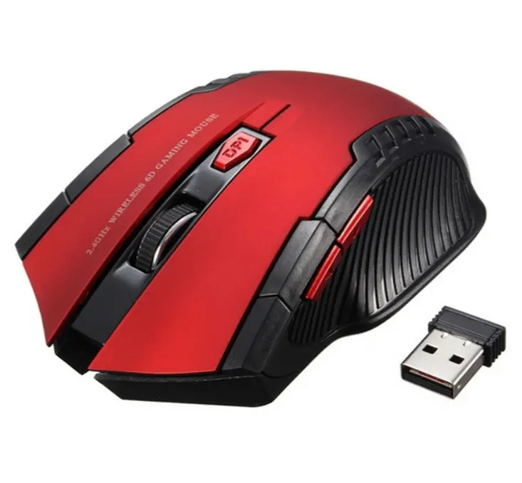 Kualitas Tinggi 6D Mouse Nirkabel 2.4G USB Gaming Mouse