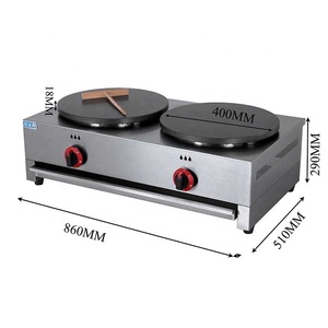 2-plaque <span class=keywords><strong>Gaz</strong></span> Professionnel Industriels Crêpe Maker Portable Non Bâton Électrique Crêpe Crêpes Café <span class=keywords><strong>Double</strong></span> Crêpe Faisant La Machine - Product Image 5