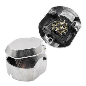 YH5202 Enchufe de <span class=keywords><strong>remolque</strong></span> de <span class=keywords><strong>13</strong></span> <span class=keywords><strong>pines</strong></span> con carcasa de aluminio fundido con apagado automático para sistemas de 12V con cubierta de resorte Enchufe de <span class=keywords><strong>13</strong></span> <span class=keywords><strong>pines</strong></span> - Product Image 4