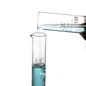 Silinder pengukur kaca heksagonal, alat ukur laboratorium kimia borosilikat 250ml dengan cangkir pengukur - Product Image 2