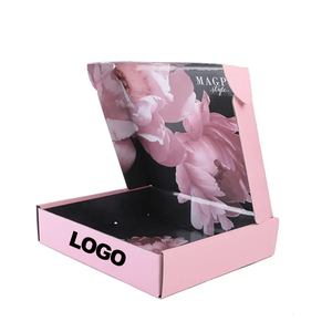 Wholesale Custom Size Eco Friendly Printed Blank Colored Pink Packaging Mailer <b>Boxes</b> Corrugated Shipping Box With Log - Product Image 1