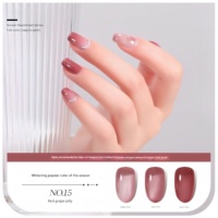 Nouveau Kit de Vernis à Ongles Gel UV LED 2025 – 42 Couleurs Style Français Effet Glacé Transparent Spécial Gelée pour Salons de Manucure