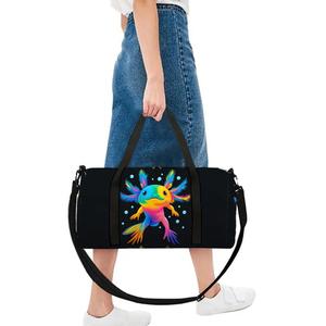 Bolsa de Viaje Escolar con Diseño de <span class=keywords><strong>Ajolote</strong></span> Mexicano en 2D, Estilo de Dibujos Animados, Gran Capacidad, Cierre de Cremallera, el Mejor Regalo para Niños y Niñas, Estilo Moderno, Poliéster - Product Image 5