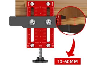 Outil de poinçonnage en alliage d'aluminium de qualité industrielle, mesure de précision, localisateur de porte de placard, installation, positionnement - Product Image 2