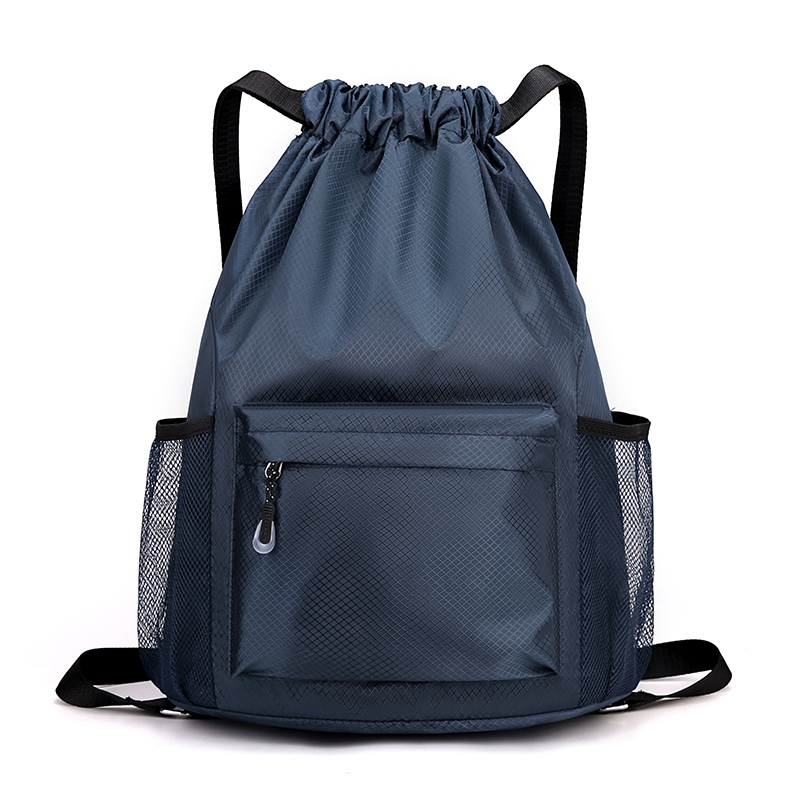 Large String Backpack Customizable Waterproof String Backpack Lightweight Nylon Sports Gym ...