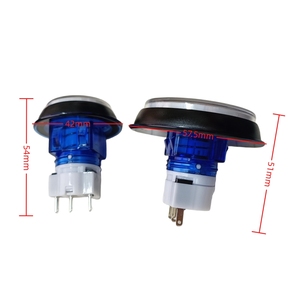 Mặt phẳng phẳng tròn nút ấn vuông chất lượng cao nút nhấn nhẹ cho máy chơi <span class=keywords><strong>game</strong></span> <span class=keywords><strong>Arcade</strong></span> - Product Image 4