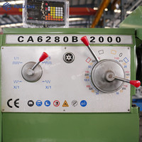 Tournage CNC robuste à banc déporté FULU CA6280B-2000 380V Garantie 1 an 12-1400 tr/min Porte-outil de coupe de 2000 mm pour l'ingénierie