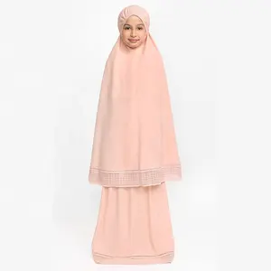 Ensemble deux pièces pour mère et fille, vêtements ethniques, mode femme, manches bouffantes, Turki, vente en gros, tenue Parent-enfant, Jilbab, dubaï