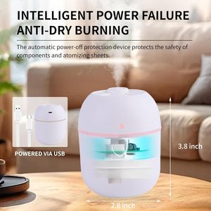 <b>Ultrasonic</b> Mini Portable Humidifier ABS Material Household Car <b>Diffuser</b> Tabletop Nebulizer with CE Certification - Product Image 2