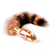 Jouets anaux en cristal de verre de haute qualité, queue de renard, bouchon anal en verre, jouets sexuels, bouchon anal en verre, jouets à queue anale