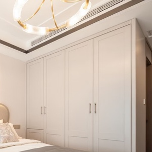 Sistema de Armario Moderno de Madera <span class=keywords><strong>con</strong></span> Puertas de Vidrio, Diseño Personalizado, Amplios Organizadores de Cajones para Almacenamiento de Ropa en el Dormitorio - Product Image 2