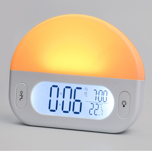 Réveil numérique avec fonction Snooze, lumière d'ambiance 7 couleurs, veilleuse, horloge matinale - Product Image 6