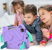 Étui EVA pour iPad Air 11 2025 2024 Pro 11 10.5 Air 4 5 10.9 avec support et poignée, Housse de protection pour tablette enfant compatible iPad 11 11e 10e 7 8e 9e génération