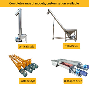 Custom Screw Conveyor Bulk Material Handling <b>Equipment</b> Inclined Feeder Powder Granules Cement Materials Screw Conveyor Feeding - Product Image 4
