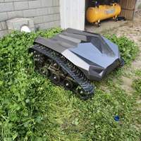 Mesin Pemotong Rumput Robot Pertanian Bertenaga Diesel Desain Baru Cartiwell, Sasis Baja/Aluminium, Otomatis untuk Lereng