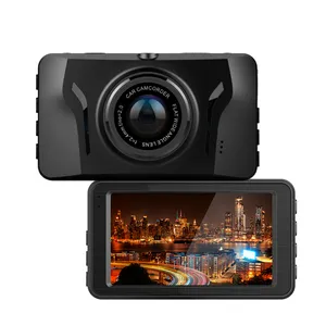 Relee Dash Kamera FHD 1080P DVR Mobil dengan 2 Cam G Sensor Depan Belakang Kamera Video Pengemudi Mobil Monitor Parkir Layar 3 Inci