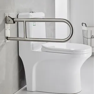 Alta calidad OEM baño cama toma rieles para ancianos en forma de U plegable arriba y abajo para cuarto de baño