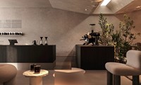 Comptoir à café moderne de luxe sur mesure, écologique, mobilier de bar, design en acier inoxydable, aménagement complet pour café