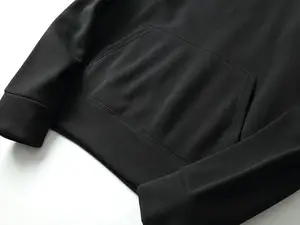 Herbst 2023 Erwachsene Männer im Freien Casual Sportswear Solid Black mit bedrucktem Logo gestrickt Kapuze Top Sweatshirt Hoodies
