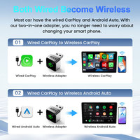 Nuevo Mini Smart Wireless CarPlay Android Auto adaptador conexión rápida Universal Dongle para Toyota Plug-and-Play Auto Electronics