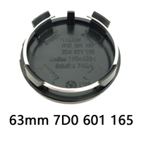 Tapas Centrales para Ruedas de Coche de 55mm, 56mm, 60mm, 63mm, 65mm para VW Golf, Passat, Jetta, Beetle, CC, Bora, Polo, Touareg, Tiguan