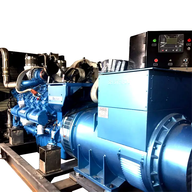 Generator Diesel Weichai Boduan 1000KW Set, catu daya darurat cadangan pabrik sekolah besar dengan kontrol mulai sendiri