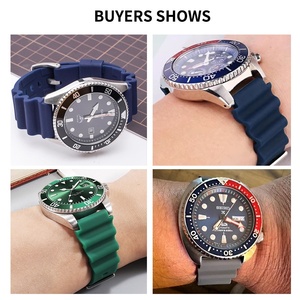 Bracelet de montre en silicone Upro Wave Style 20 mm 22 mm pour Rlx-SUBMARINER, bracelet de montre sport étanche - Product Image 3