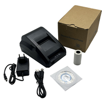 Printer POS termal 58mm, mesin pembuat tanda terima USB Bluetooth nirkabel Desktop ritel dengan laci uang