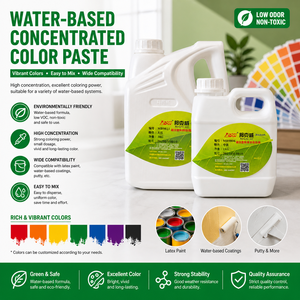 Pâte de couleur transparente industrielle à base d'eau, brillante et facilement dispersable, colorant liquide - Product Image 1