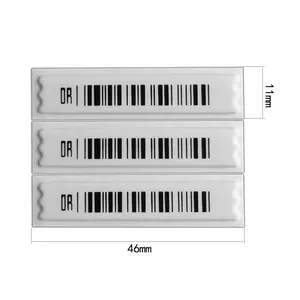 DETA EAS 안전 슈퍼마켓을 위한 연약한 꼬리표 3 칩 바코드 접착제 58khz am dr 상표
