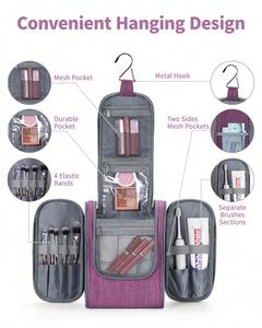 Dark Purple Hanging Toiletry <b>Bag</b> Women Travel Makeup <b>Bag</b> Organizer Toiletries <b>Bag</b> for Travel Essentials <b>Accessories</b> - Product Image 2