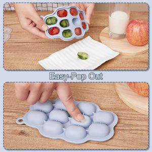 Silicone Eco-Friendly Ice Cream Maker <strong>Tray</strong> with Breast <strong>Milk</strong> Pop Feature for Homemade Baby Food - Product Image 5