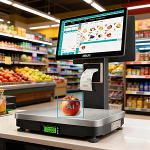Báscula Inteligente con Impresión de Etiquetas, Báscula con IA y Pantalla Doble con Windows, Báscula con Impresora para Sistema POS - Product Image 6