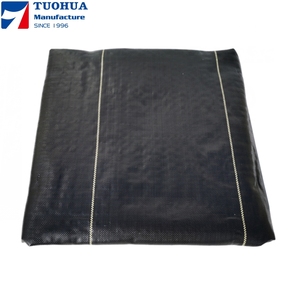 Tissu de lutte contre les mauvaises herbes 190gsm <span class=keywords><strong>3m</strong></span> x 50m plié paysage couverture du sol Membrane tissé barrières contre les mauvaises herbes - Product Image 1
