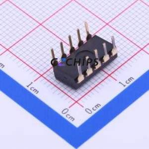 DSIC05LH-P DIP Switch Through hole Component (THT) Switch Flat Toggle, Raised Type Single Pole Single Throw 5 PC Pin - Product Image 2