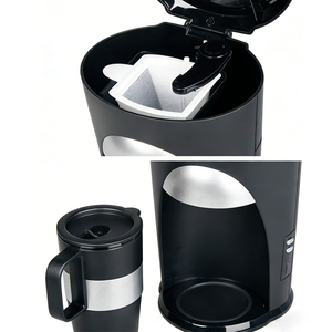 Cafetière à <span class=keywords><strong>filtre</strong></span> miniature à une tasse avec tasse, <span class=keywords><strong>petite</strong></span> cafetière à <span class=keywords><strong>filtre</strong></span> individuelle avec tasse à café, pour la maison, le bureau, le camping-car - Product Image 2