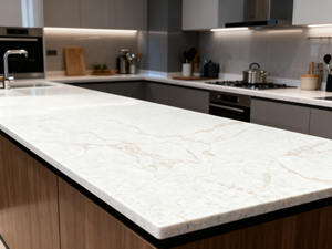 Fabrieksdirecte verkoop Karacatta witte kwarts steen vlakke aanrechtbladen op maat gemaakt groothandel, gereduceerde prijs - Product Image 6