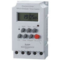 Minuteur numérique programmable hebdomadaire KG316T-II, interrupteur de minuterie micro-ordinateur, installation sur rail DIN pour le contrôle de l'éclairage