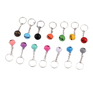 Llavero Colgante de Campana Color Macaron, Accesorio Metálico Plateado para Llaves de Coche, Primavera 2024, Origen Yiwu - Product Image 5