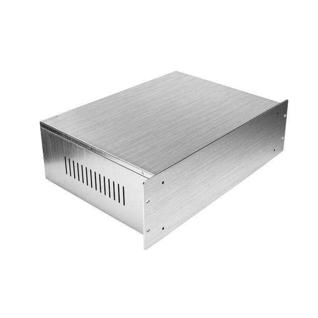 Custom 19 Inch Rack Mount Enclosure Factory Supply High Quality 3u Rackmount case Aluminum Audio Amplifier Chassis