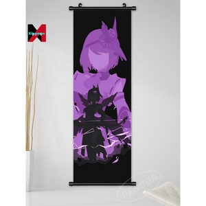 Affiches murales enroulables <span class=keywords><strong>Genshin</strong></span> <span class=keywords><strong>Impact</strong></span> 30*90 cm, Zhongli Xiao Klee Gnayu Keqing, rouleaux muraux, affiche d'anime, artisanat en plastique - Product Image 4