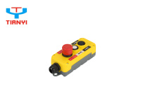 Télécommande universelle T-2M T-2K, boîtier de boutons à 3 trous, interrupteurs IP65, 10A, en plastique rouge, bouton d'urgence, sélecteur noir