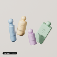 Fournisseur de bouteilles d'emballage pour soins personnels en HDPE personnalisées de 100/120/200/300 ml, bouteille de shampooing, bouteille de lotion pour le corps, bouteille de toner en spray avec bouchon à bille