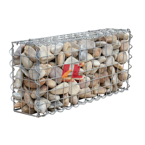 Boîte de gabions soudée en fil métallique galvanisé 2x1x1 hexagonale pour murs de soutènement remplis de pierre de roche Planteur à faible coût - Product Image 1