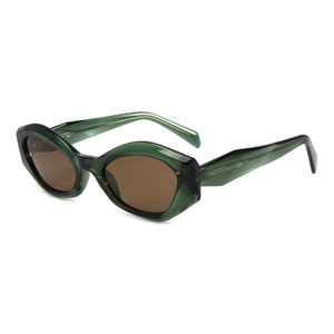 Fatti a mano acetato spessi Cat Eye TR90 occhiali da <span class=keywords><strong>sole</strong></span> da uomo quadrati grossi occhiali da <span class=keywords><strong>sole</strong></span> retrò anni '90 tonalità UV400 - Product Image 5